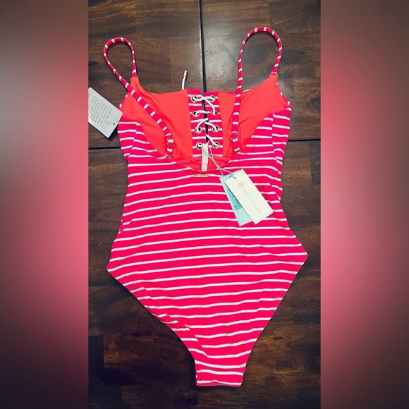 Sea Level Chamarel Lace Up Bralette One Piece Swimsuit - Picture 6 of 7